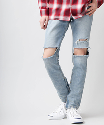 WEGO | WEGO/クラッシュZIPスキニーデニム(デニムパンツ)