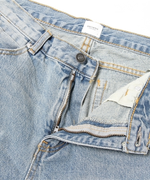 WEGO(ウィゴー)の「WEGO/クラッシュZIPスキニーデニム(デニムパンツ・メンズ・ライトインディゴブルー・LARGE/MEDIUM)」の10枚目の写真