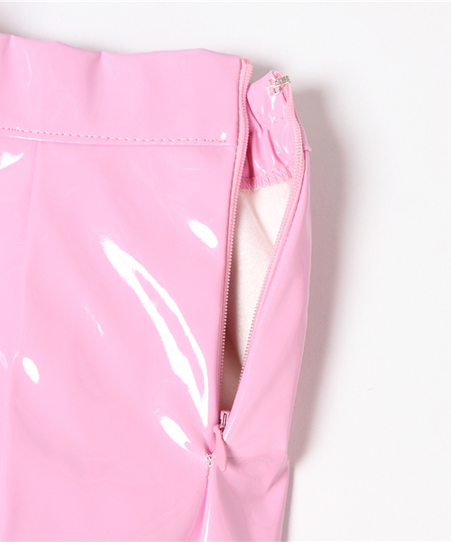 PUNYUS（プニュズ）の「エナメルタイトミニスカート（スカート・レディース・ライトイエロー/ライトピンク/サックスブルー・3/1/2/4）」の8枚目の写真