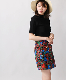 WEGO | WEGO/前ボタンポケ付きAラインスカート(スカート)