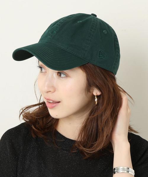 NEW ERA(ニューエラ)の「【別注】<NEW ERA(ニューエラ)>∴NY 920 CAP ◆(キャップ・レディース・ベージュ/オレンジ系その他/ダークグリーン/ネイビー・FREE)」の2枚目の写真