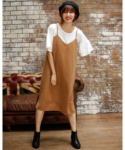 Ingni イング の ピーチキャミワンピース フレアtシャツセット レディース 17aw ワンピース Wear