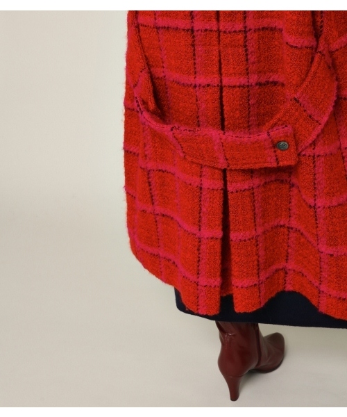 PEGGY LANA(ペギーラナ)の「Power Shoulder Check Double Button Coat(テーラードジャケット・レディース・ピンク系その他・1/2)」の5枚目の写真