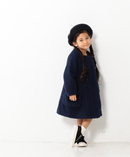 coen（コーエン）の「【coen キッズ / ジュニア】ベレー帽（ハンチング/ベレー帽・キッズ・ワインレッド/ネイビー・FREE）」の4枚目の写真