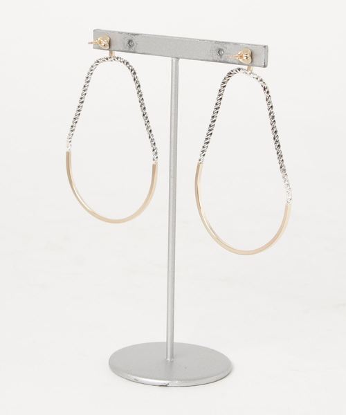 by boe（バイボー）の「[バイ・ボー]BY BOE KF WIRE SCL ピアス ◆（ピアス（両耳用）・レディース・ゴールド・FREE）」の3枚目の写真