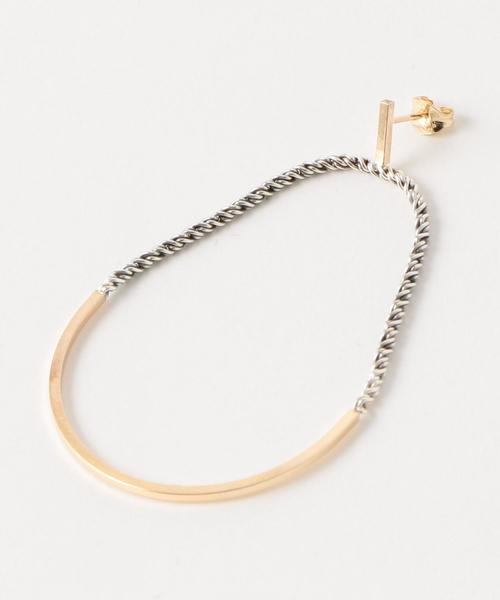 by boe（バイボー）の「[バイ・ボー]BY BOE KF WIRE SCL ピアス ◆（ピアス（両耳用）・レディース・ゴールド・FREE）」の2枚目の写真