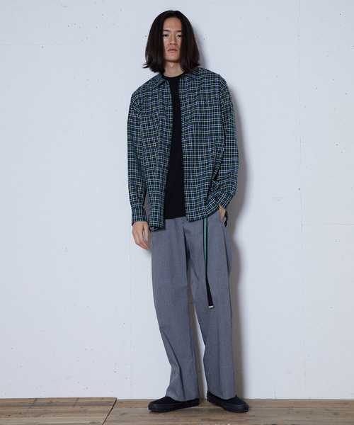 FACTOTUM(ファクトタム)の「【FACTOTUM】ドビーチェック長袖シャツ(シャツ/ブラウス・メンズ・レッド/グリーン・44/46/48)」の3枚目の写真