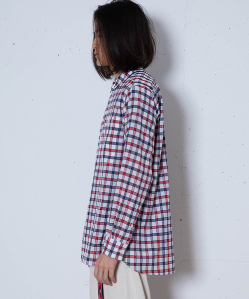 FACTOTUM(ファクトタム)の「【FACTOTUM】ドビーチェック長袖シャツ(シャツ/ブラウス・メンズ・レッド/グリーン・44/46/48)」の7枚目の写真