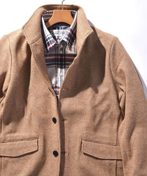 SHIPS（シップス）の「SU: スタンドカラー ジャケット■（テーラードジャケット・メンズ・ネイビー/チャコールグレー/ベージュ・MEDIUM/SMALL/LARGE/X-LARGE）」の3枚目の写真