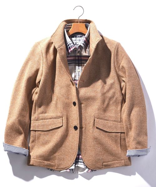 SHIPS（シップス）の「SU: スタンドカラー ジャケット■（テーラードジャケット・メンズ・ネイビー/チャコールグレー/ベージュ・MEDIUM/SMALL/LARGE/X-LARGE）」の5枚目の写真