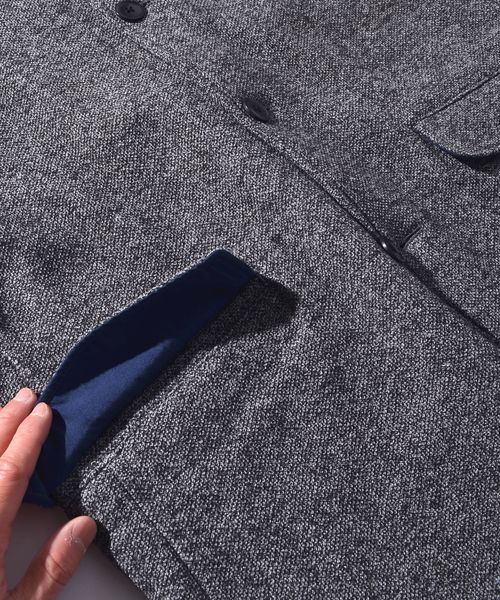 SHIPS（シップス）の「SU: スタンドカラー ジャケット■（テーラードジャケット・メンズ・ネイビー/チャコールグレー/ベージュ・MEDIUM/SMALL/LARGE/X-LARGE）」の11枚目の写真