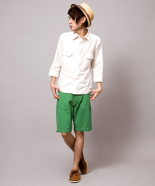 WEGO（ウィゴー）の「WEGO/サマーコールショーツ（スラックス・メンズ・ベージュ/グリーン系その他/ネイビー/ライトピンク・MEDIUM/LARGE）」の20枚目の写真