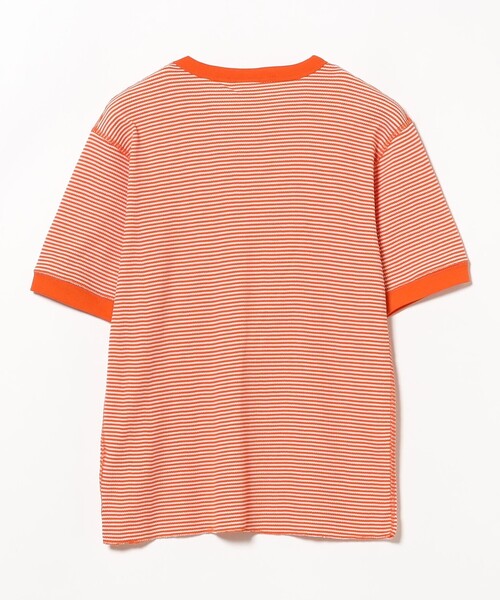 Healthknit × BEAMS BOY / ワッフル ボーダー Tシャツ