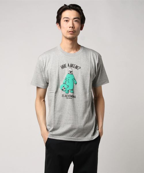 gym master(ジムマスター)の「gym master/ジムマスター BREAKE TEE(Tシャツ/カットソー・メンズ・ホワイト/杢グレー/サックスブルー・MEDIUM/LARGE)」の1枚目の写真