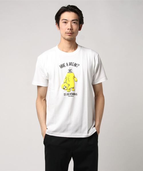 gym master(ジムマスター)の「gym master/ジムマスター BREAKE TEE(Tシャツ/カットソー・メンズ・ホワイト/杢グレー/サックスブルー・MEDIUM/LARGE)」の2枚目の写真