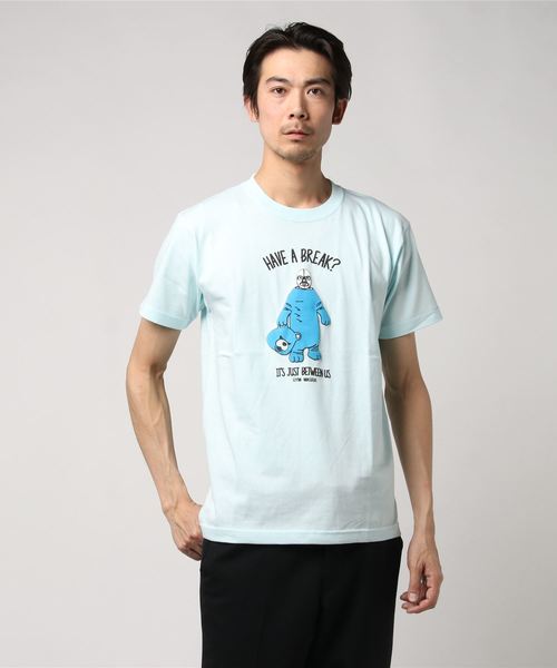 gym master(ジムマスター)の「gym master/ジムマスター BREAKE TEE(Tシャツ/カットソー・メンズ・ホワイト/杢グレー/サックスブルー・MEDIUM/LARGE)」の3枚目の写真