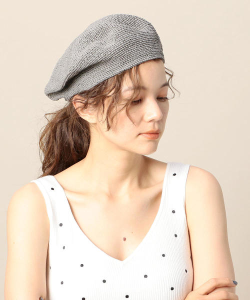 BEAUTY&YOUTH UNITED ARROWS（ビューティーアンドユースユナイテッドアローズ）の「BY ペーパー ベレー帽 о（ハンチング/ベレー帽・レディース・ブラック/グレー/ナチュラル・FREE）」の2枚目の写真