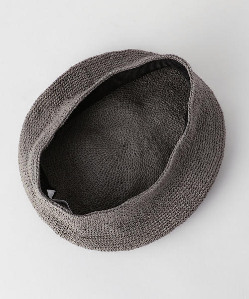 BEAUTY&YOUTH UNITED ARROWS（ビューティーアンドユースユナイテッドアローズ）の「BY ペーパー ベレー帽 о（ハンチング/ベレー帽・レディース・ブラック/グレー/ナチュラル・FREE）」の8枚目の写真