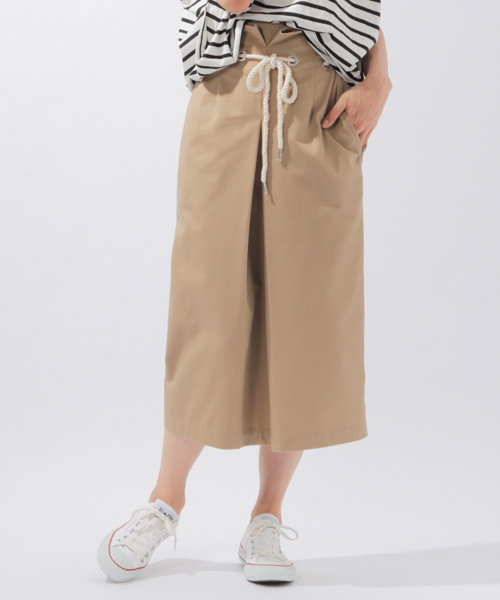 laboratory work（ラボラトリーワーク）の「ロープベルトタイトスカート（スカート・レディース・ベージュ/マスタード/インディゴブルー・MEDIUM）」の2枚目の写真