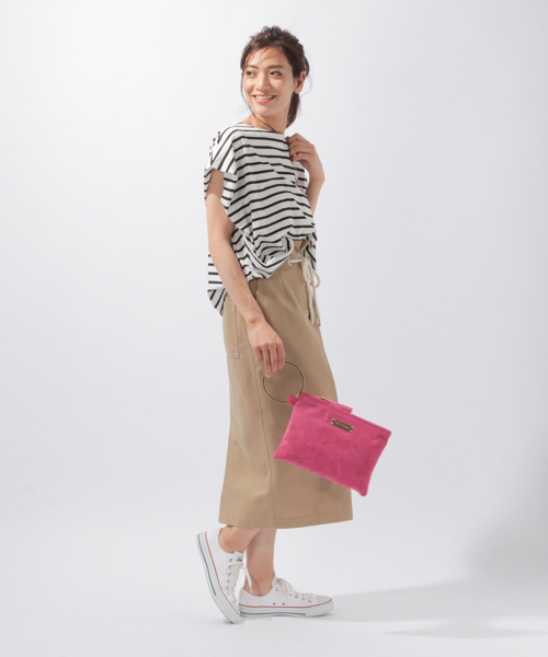 laboratory work（ラボラトリーワーク）の「ロープベルトタイトスカート（スカート・レディース・ベージュ/マスタード/インディゴブルー・MEDIUM）」の9枚目の写真