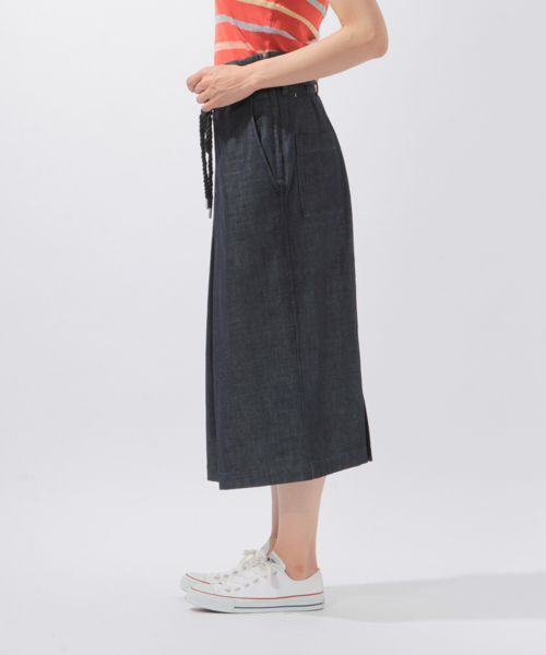 laboratory work（ラボラトリーワーク）の「ロープベルトタイトスカート（スカート・レディース・ベージュ/マスタード/インディゴブルー・MEDIUM）」の13枚目の写真