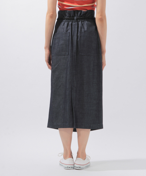 laboratory work（ラボラトリーワーク）の「ロープベルトタイトスカート（スカート・レディース・ベージュ/マスタード/インディゴブルー・MEDIUM）」の14枚目の写真