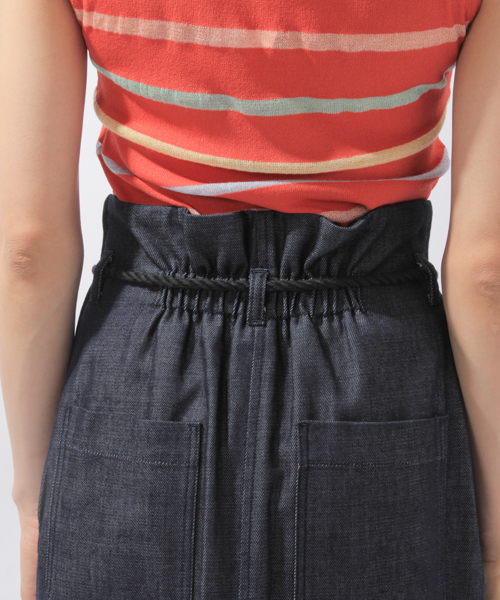 laboratory work（ラボラトリーワーク）の「ロープベルトタイトスカート（スカート・レディース・ベージュ/マスタード/インディゴブルー・MEDIUM）」の15枚目の写真