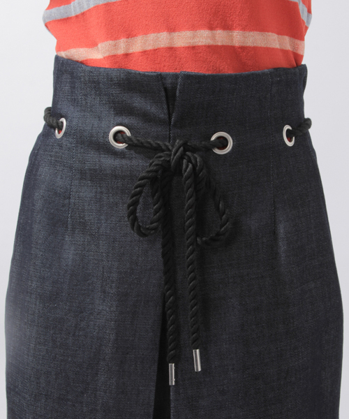 laboratory work（ラボラトリーワーク）の「ロープベルトタイトスカート（スカート・レディース・ベージュ/マスタード/インディゴブルー・MEDIUM）」の19枚目の写真