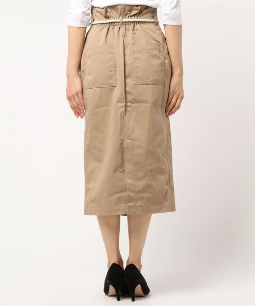 laboratory work（ラボラトリーワーク）の「ロープベルトタイトスカート（スカート・レディース・ベージュ/マスタード/インディゴブルー・MEDIUM）」の5枚目の写真