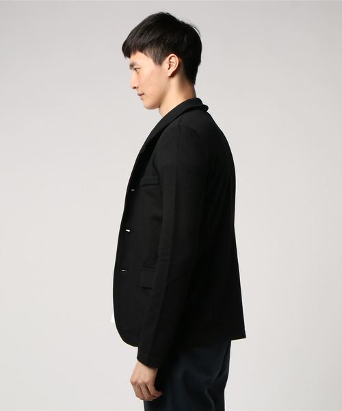 THE CASUAL（カジュアル）の「カルゼイタリアンジャケット（テーラードジャケット・メンズ・ブラック/杢グレー/チャコール・S/M/L）」の4枚目の写真