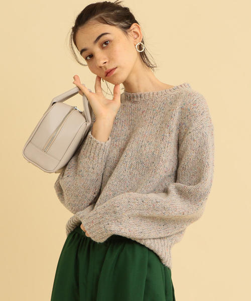 BEAUTY&YOUTH UNITED ARROWS（ビューティーアンドユースユナイテッドアローズ）の「BY∴ ネップヤーンクルーネックニット ◆（ニット/セーター・レディース・モカ/ベージュ/オレンジ・FREE）」の13枚目の写真