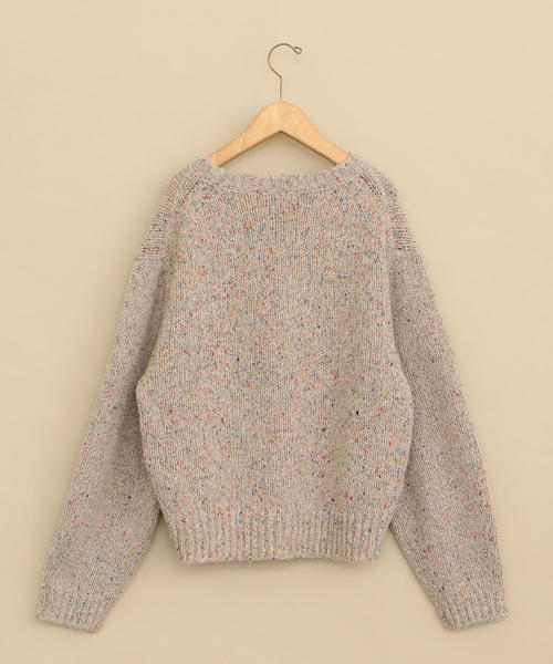 BEAUTY&YOUTH UNITED ARROWS（ビューティーアンドユースユナイテッドアローズ）の「BY∴ ネップヤーンクルーネックニット ◆（ニット/セーター・レディース・モカ/ベージュ/オレンジ・FREE）」の7枚目の写真