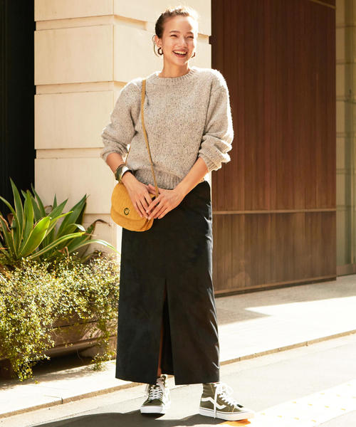 BEAUTY&YOUTH UNITED ARROWS（ビューティーアンドユースユナイテッドアローズ）の「BY∴ ネップヤーンクルーネックニット ◆（ニット/セーター・レディース・モカ/ベージュ/オレンジ・FREE）」の17枚目の写真