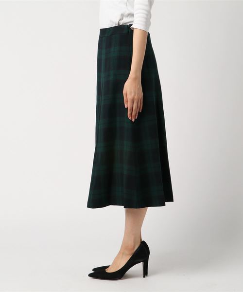 DECOY SINCE 1981（デコイシンスイチキュウハチイチ）の「ウーリッシュスカート（スカート・レディース・ブラック/グリーン・70/64/67）」の3枚目の写真