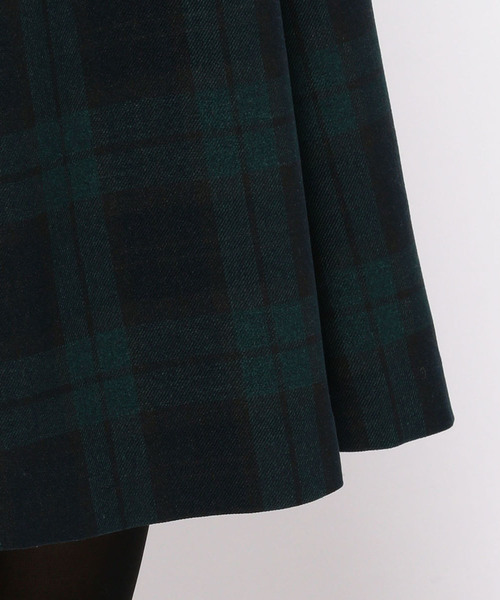 DECOY SINCE 1981（デコイシンスイチキュウハチイチ）の「ウーリッシュスカート（スカート・レディース・ブラック/グリーン・70/64/67）」の10枚目の写真