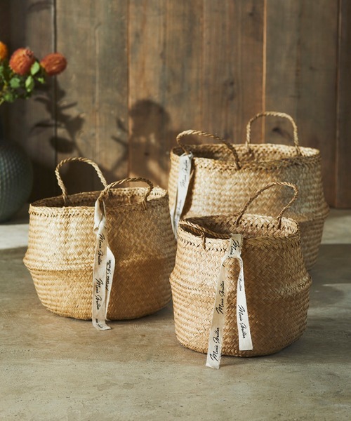 MARIE MILLER(マリー ミラー)の「Marie Miller SEAGRASS BASKET シーグラスバスケット L(収納グッズ・レディース・ブラウン・L)」の6枚目の写真