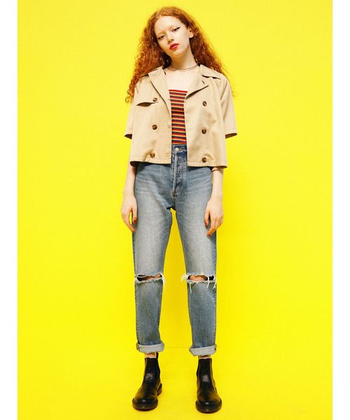 jouetie(ジュエティ)の「ダブルボタンブラウス(シャツ/ブラウス・レディース・ベージュ/レッド/その他1・MEDIUM)」の5枚目の写真