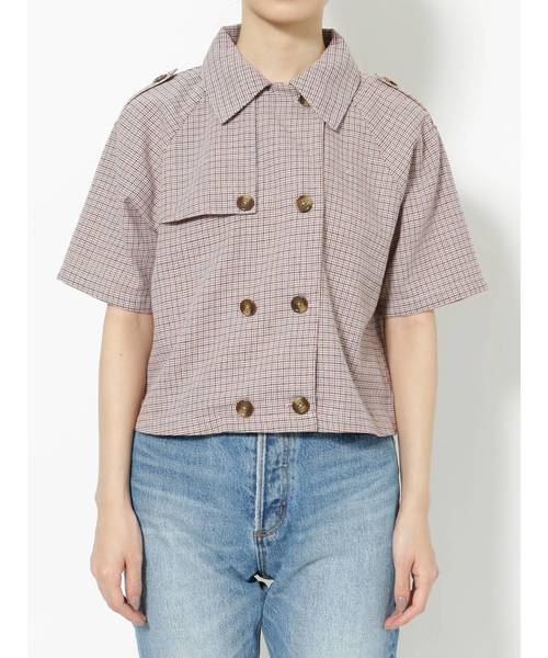 jouetie(ジュエティ)の「ダブルボタンブラウス(シャツ/ブラウス・レディース・ベージュ/レッド/その他1・MEDIUM)」の14枚目の写真