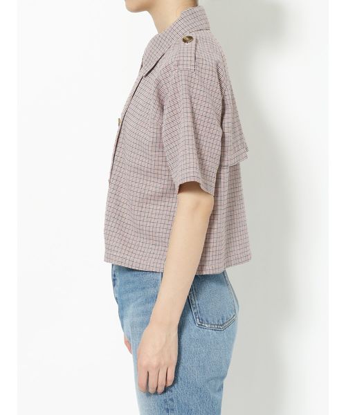 jouetie(ジュエティ)の「ダブルボタンブラウス(シャツ/ブラウス・レディース・ベージュ/レッド/その他1・MEDIUM)」の15枚目の写真