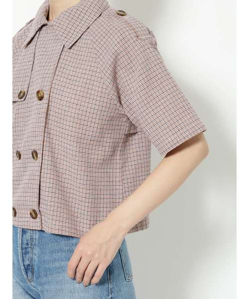 jouetie(ジュエティ)の「ダブルボタンブラウス(シャツ/ブラウス・レディース・ベージュ/レッド/その他1・MEDIUM)」の18枚目の写真