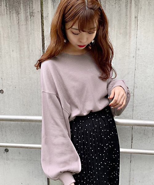 apres jour(アプレジュール)の「FRAMBOISE刺繍ワッフル【ZOZOTOWN限定アイテム】(Tシャツ/カットソー・レディース・ラベンダー/ライトベージュ/アイボリー/ブラック・フリー)」の20枚目の写真