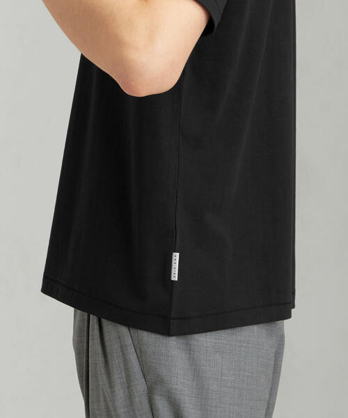 green label relaxing（グリーンレーベルリラクシング）の「[アンドライド] SC AND-RIDE ロゴプリント クルーネック 半袖 Tシャツ（Tシャツ/カットソー・メンズ・ブラック/ホワイト・LARGE/SMALL/MEDIUM）」の5枚目の写真