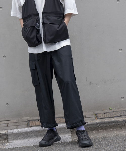 MAISON SPECIAL(メゾンスペシャル)の「LIMONTA/リモンタ カーゴパンツ【MAISON SPECIAL/メゾンスペシャル】(カーゴパンツ・メンズ・ブラック/チャコールグレー・46/48)」の2枚目の写真