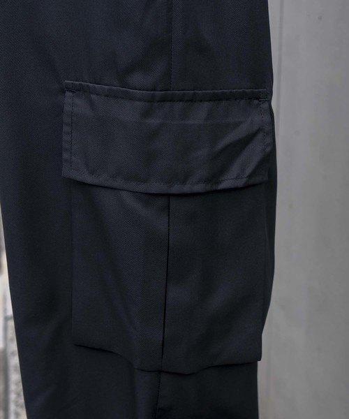 MAISON SPECIAL(メゾンスペシャル)の「LIMONTA/リモンタ カーゴパンツ【MAISON SPECIAL/メゾンスペシャル】(カーゴパンツ・メンズ・ブラック/チャコールグレー・46/48)」の13枚目の写真