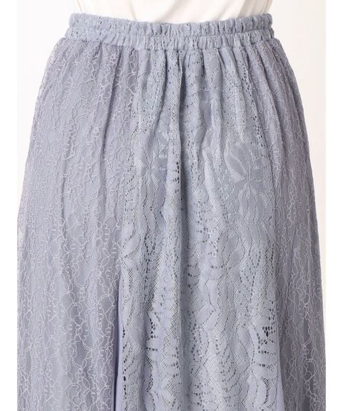 Ungrid(アングリッド)の「パッチワークレースマキシスカート(スカート・レディース・ブラック/オフホワイト・FREE)」の9枚目の写真