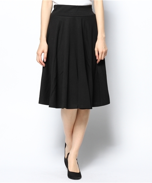 mystic（ミスティック）の「ポンチフレアースカート（スカート・レディース・ベージュ/ブラック/オフホワイト・ﾌﾘ-）」の8枚目の写真