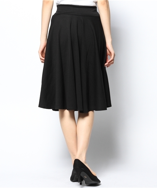 mystic（ミスティック）の「ポンチフレアースカート（スカート・レディース・ベージュ/ブラック/オフホワイト・ﾌﾘ-）」の5枚目の写真