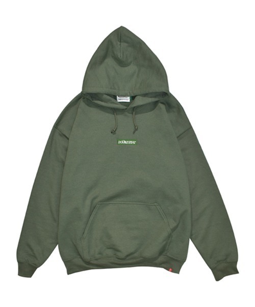 DOUBLE STEAL（ダブルスティール）の「Embroidery Box 裏起毛パーカー（パーカー・メンズ・ライトピンク/サンドベージュ/ライトグリーン/インディゴブルー/パープル/ダークグリーン・LARGE/X-LARGE/MEDIUM）」の17枚目の写真