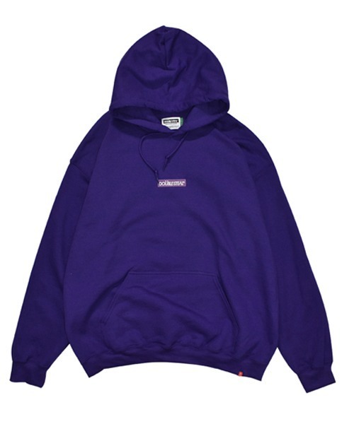 DOUBLE STEAL（ダブルスティール）の「Embroidery Box 裏起毛パーカー（パーカー・メンズ・ライトピンク/サンドベージュ/ライトグリーン/インディゴブルー/パープル/ダークグリーン・LARGE/X-LARGE/MEDIUM）」の15枚目の写真