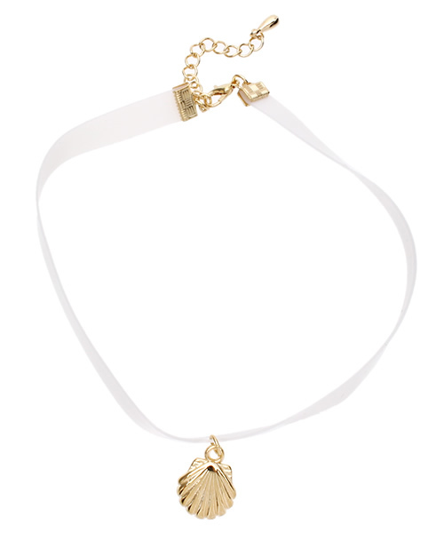 WEGO（ウィゴー）の「WEGO/シェルクリアチョーカー（ネックレス・レディース・ピンク/その他1/ホワイト/パープル・FREE）」の2枚目の写真